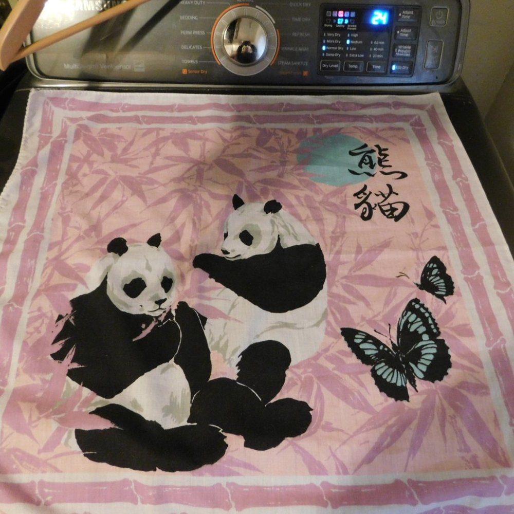 Panda Square Scarf Bandana